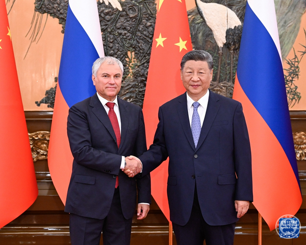 Xi Jinping Meets with Russian State Duma Chairman Vyacheslav Volodin